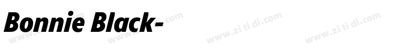 Bonnie Black字体转换 Bonnie Black字体转换